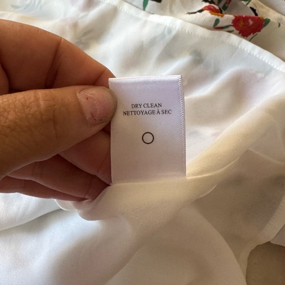 A.L.C. Richards Floral Silk Print Belted Midi Dress Size 6 - Picture 6 of 10